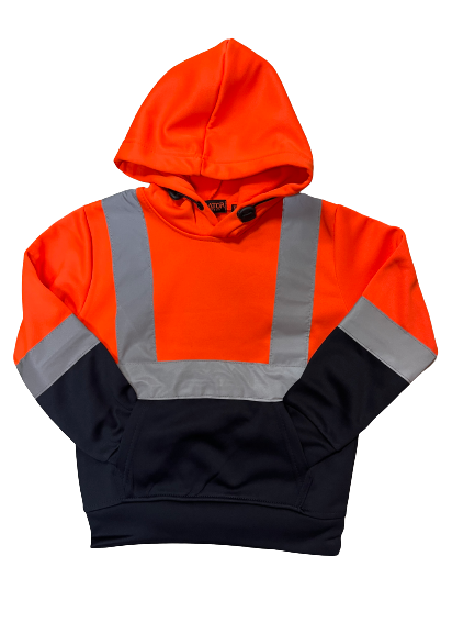 Kids Hi-Viz Hoodie in Orange