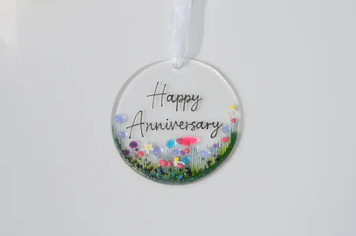 Wildflower Hanging Decoration - Happy Anniversary