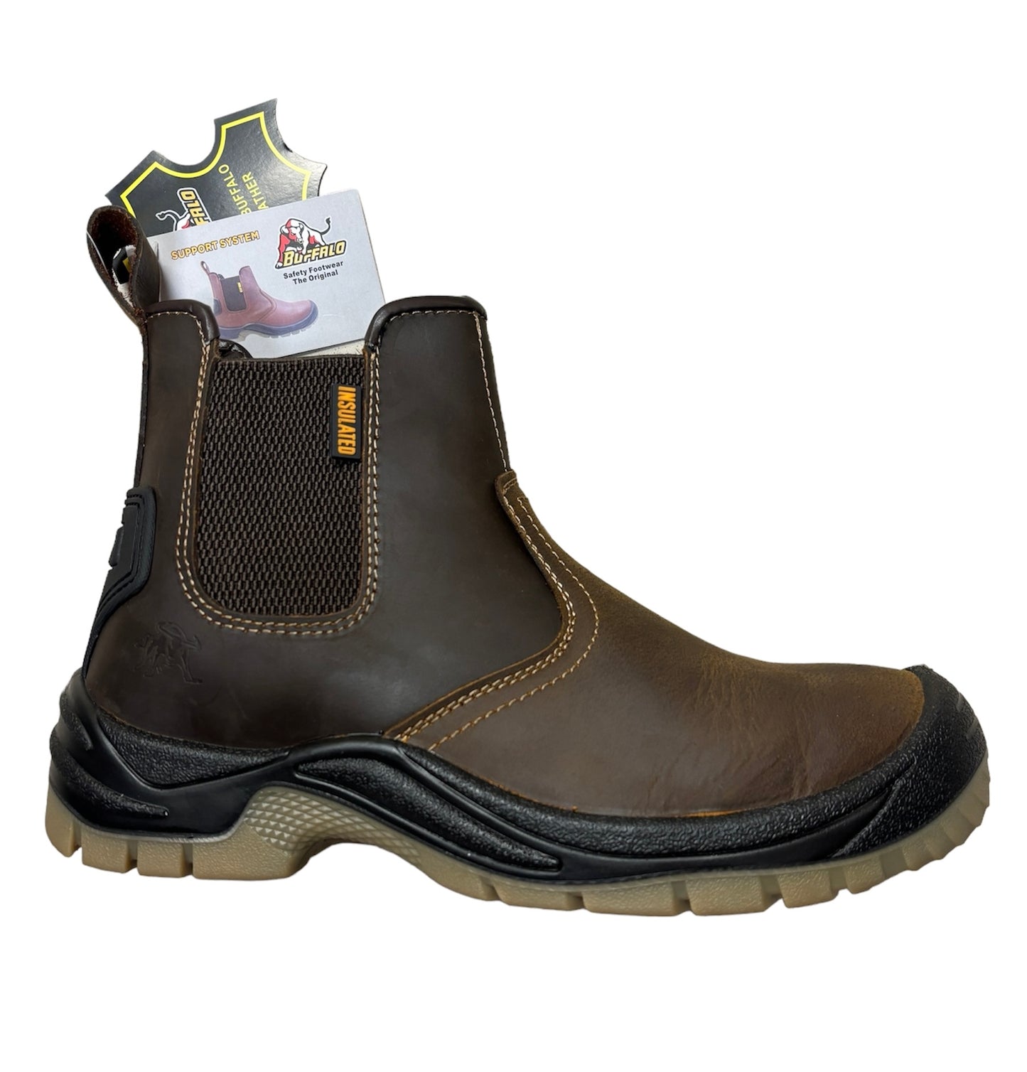 Buffalo Advanced Brown Safety Dealer Boots - ME-116