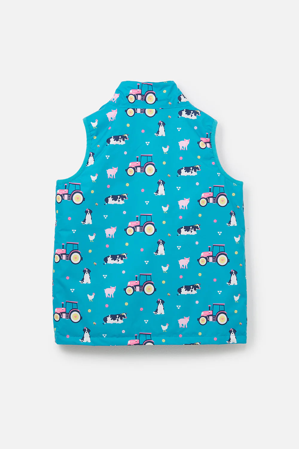 Lighthouse Girls Alex Gilet - Teal Farm Print