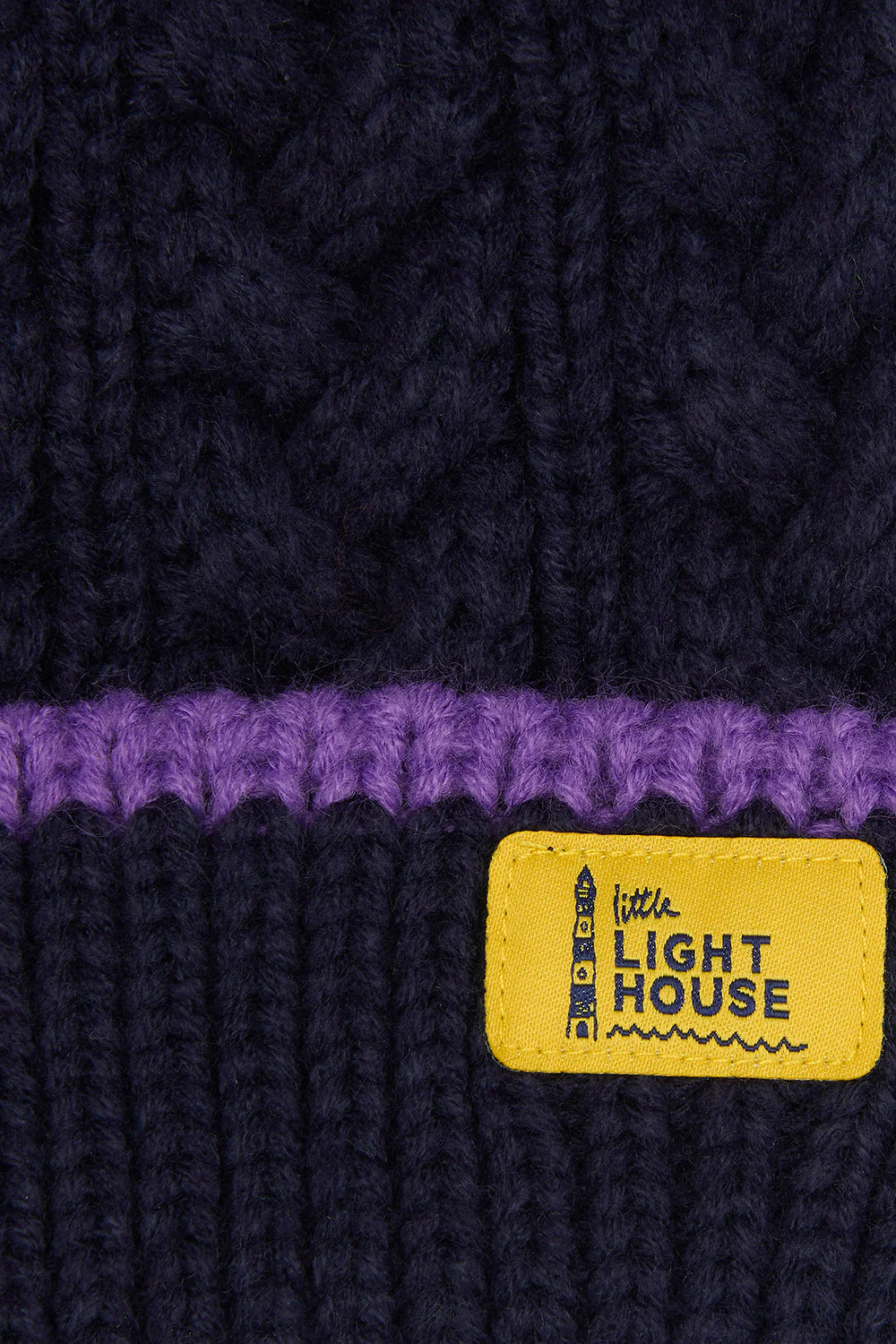 Lighthouse Children’s Bobbie Bobble Hat - Purple Tractor