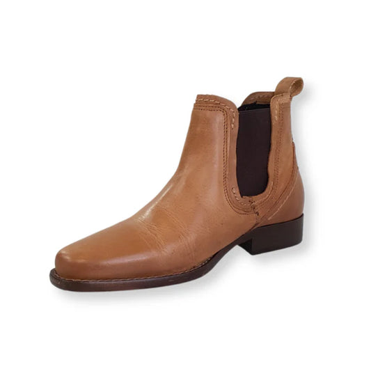 Escape Kids Austin Tan Leather Chelsea Boots