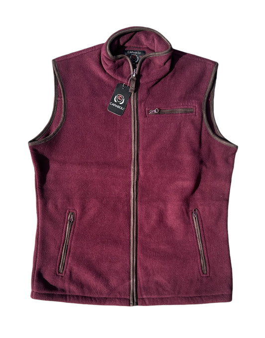 Carabou - Berwick Full Zip Gilet in Wine