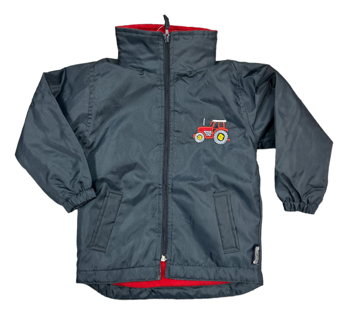 Kids Tractor Showerproof Jacket in Dark Navy