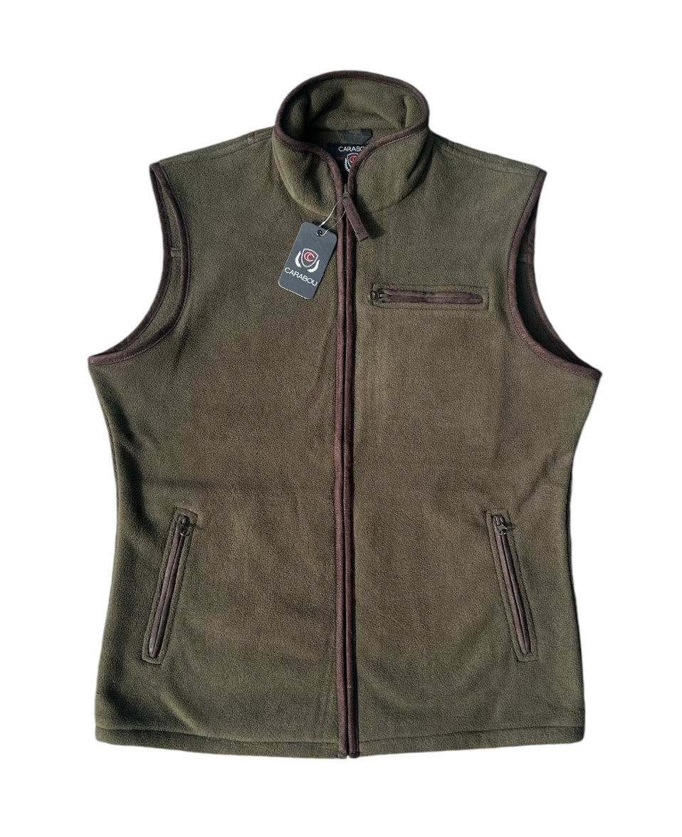 Carabou - Berwick Full Zip Gilet in Olive