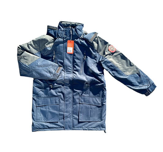 Carabou - Pendal Showerproof Jacket in Navy / Grey