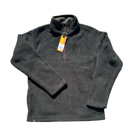 Raphael Valencino - Bergen Quarter Zip Bonded Fleece in Olive