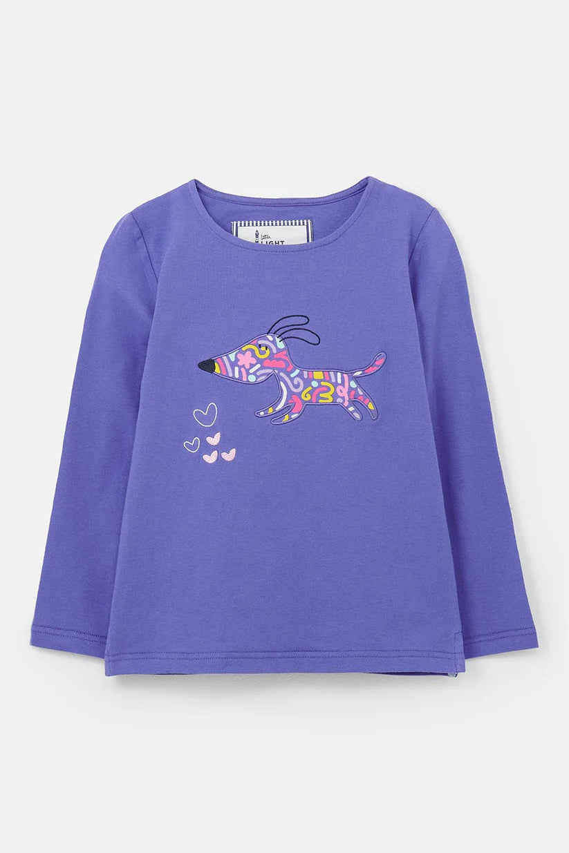 Lighthouse Causeway L/S Top - Dog Print