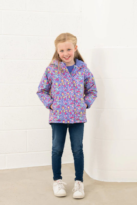 Lighthouse Girls Freya Coat - Abstract Print