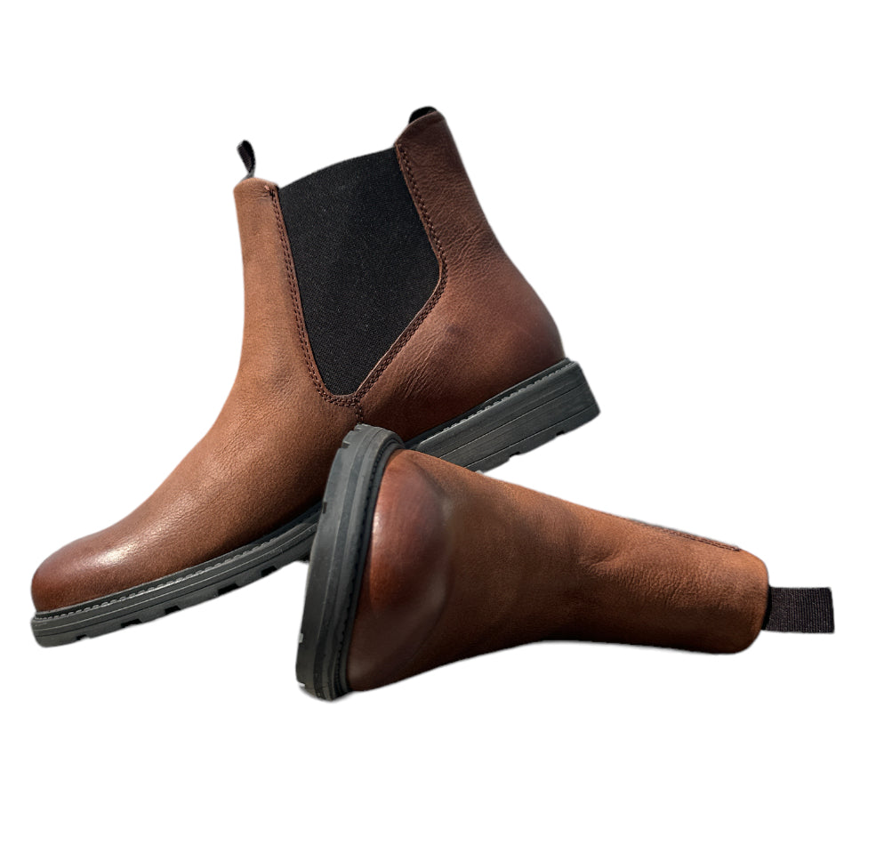 Cognac hot sale boots mens