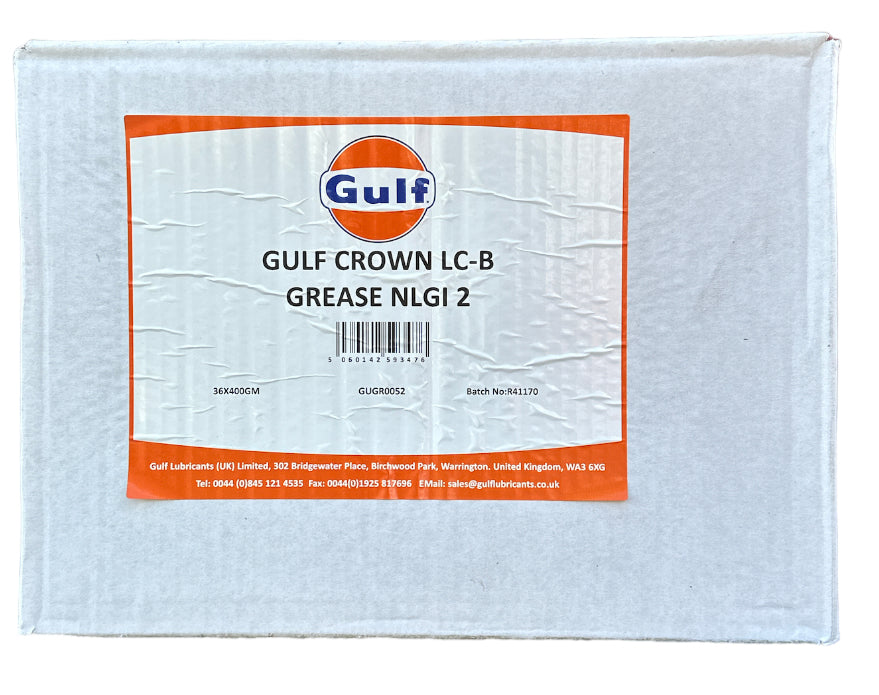 Gulf Crown LC-B NLGI Grade 2 400 Gram Grease Cartridges