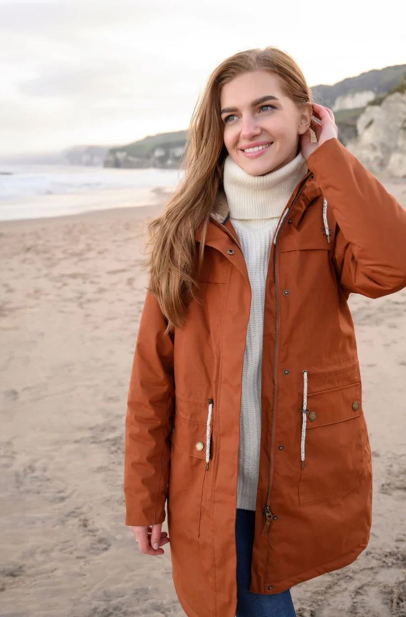 Lighthouse Isobel Coat in Rust