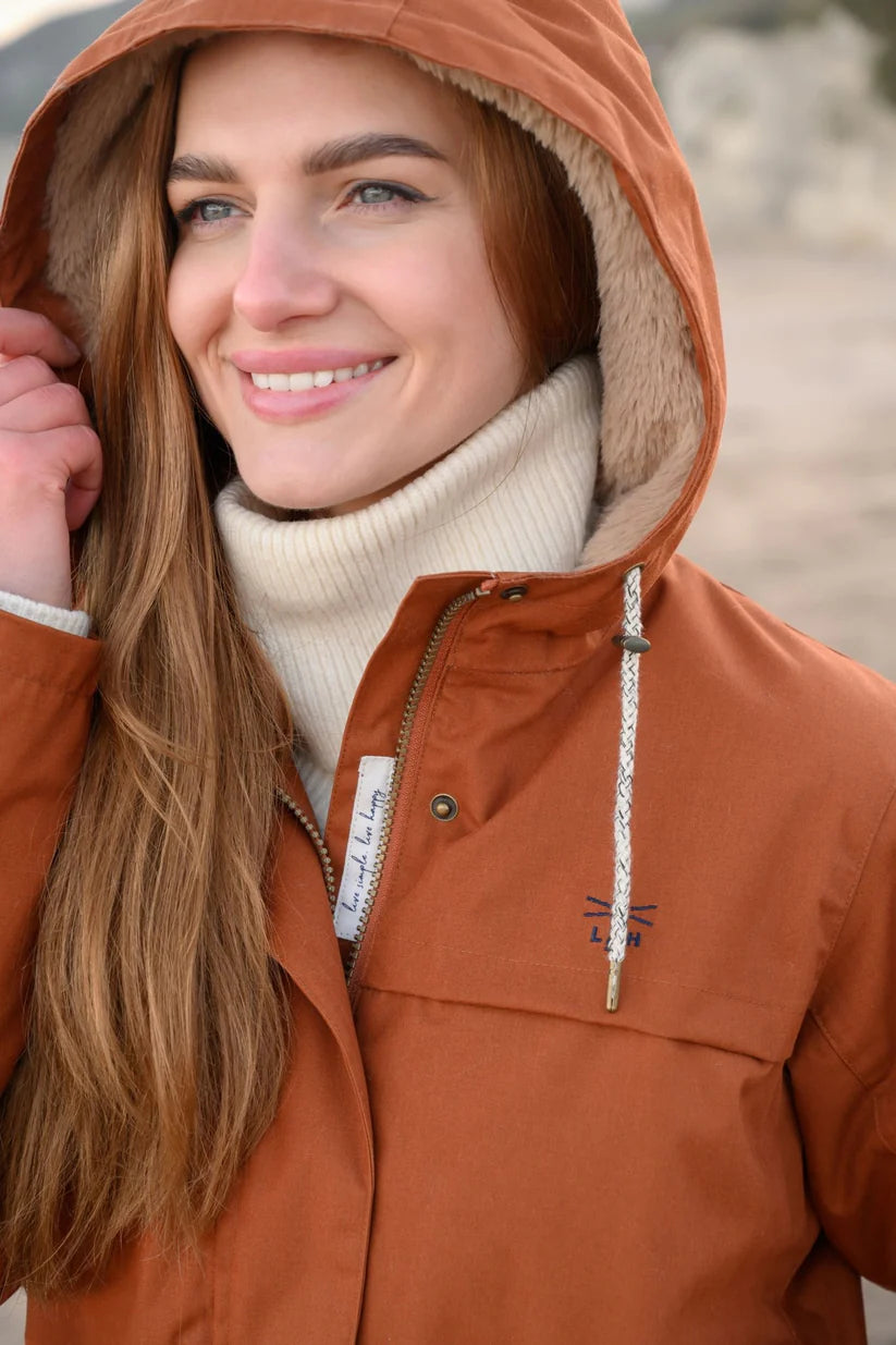 Lighthouse Isobel Coat in Rust