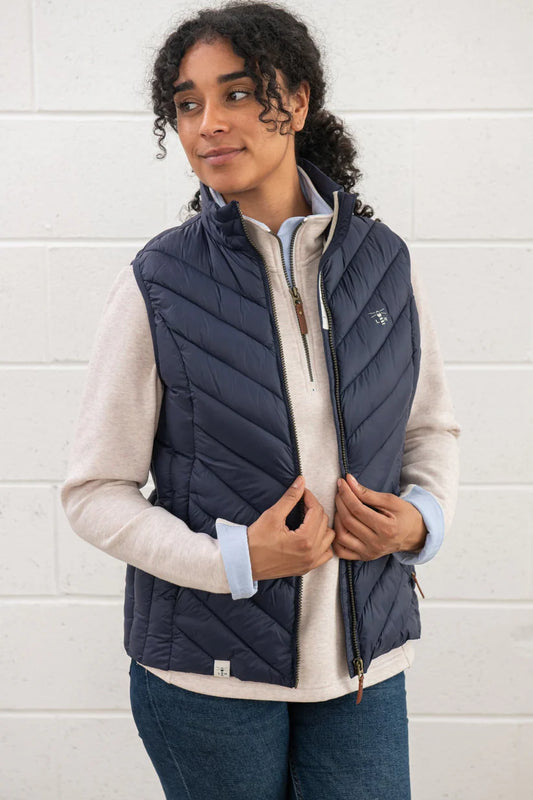 Lighthouse Laurel Gilet in Navy / Blue