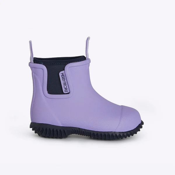 Merry People Bobbi Lavender & Navy Kids Wellington Boot