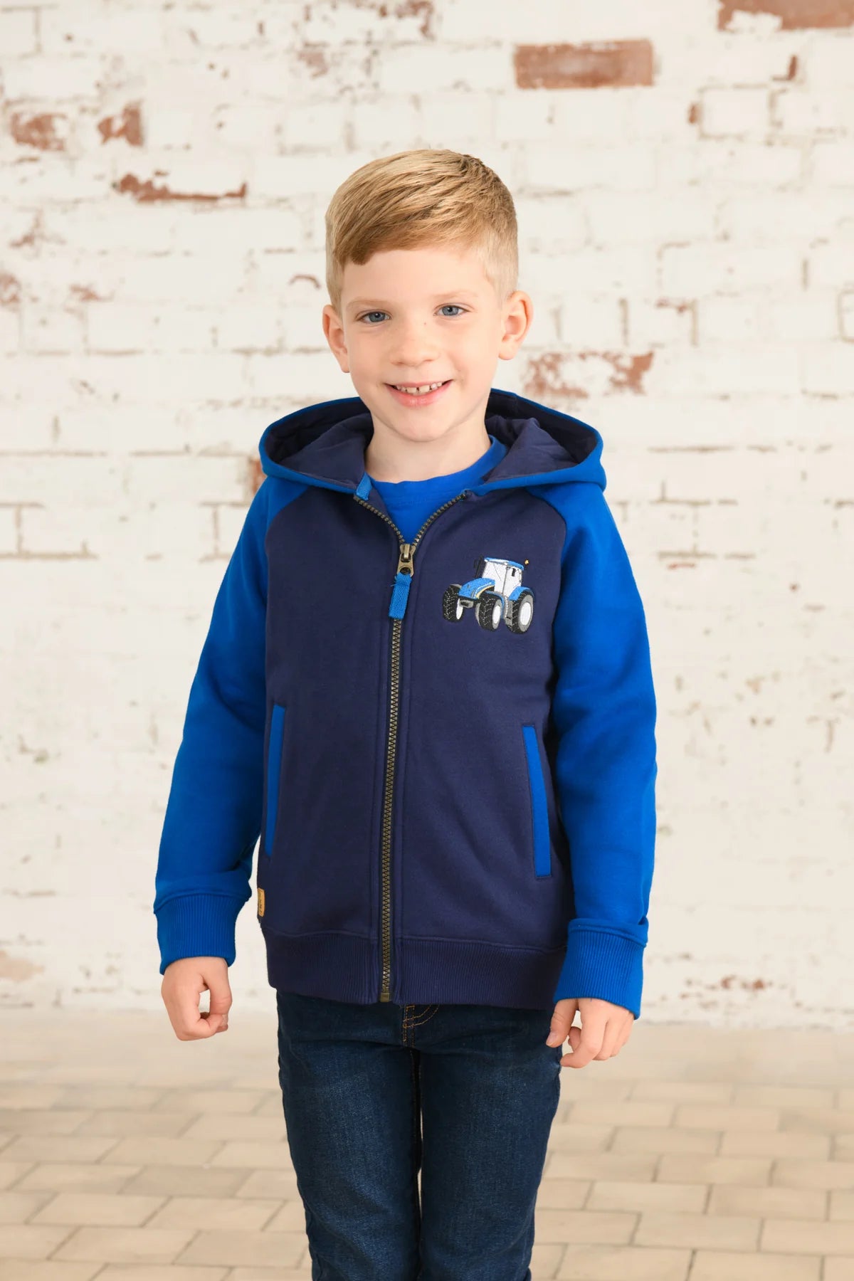 Lighthouse Jackson Full Zip Hoddie -Blue Tractor