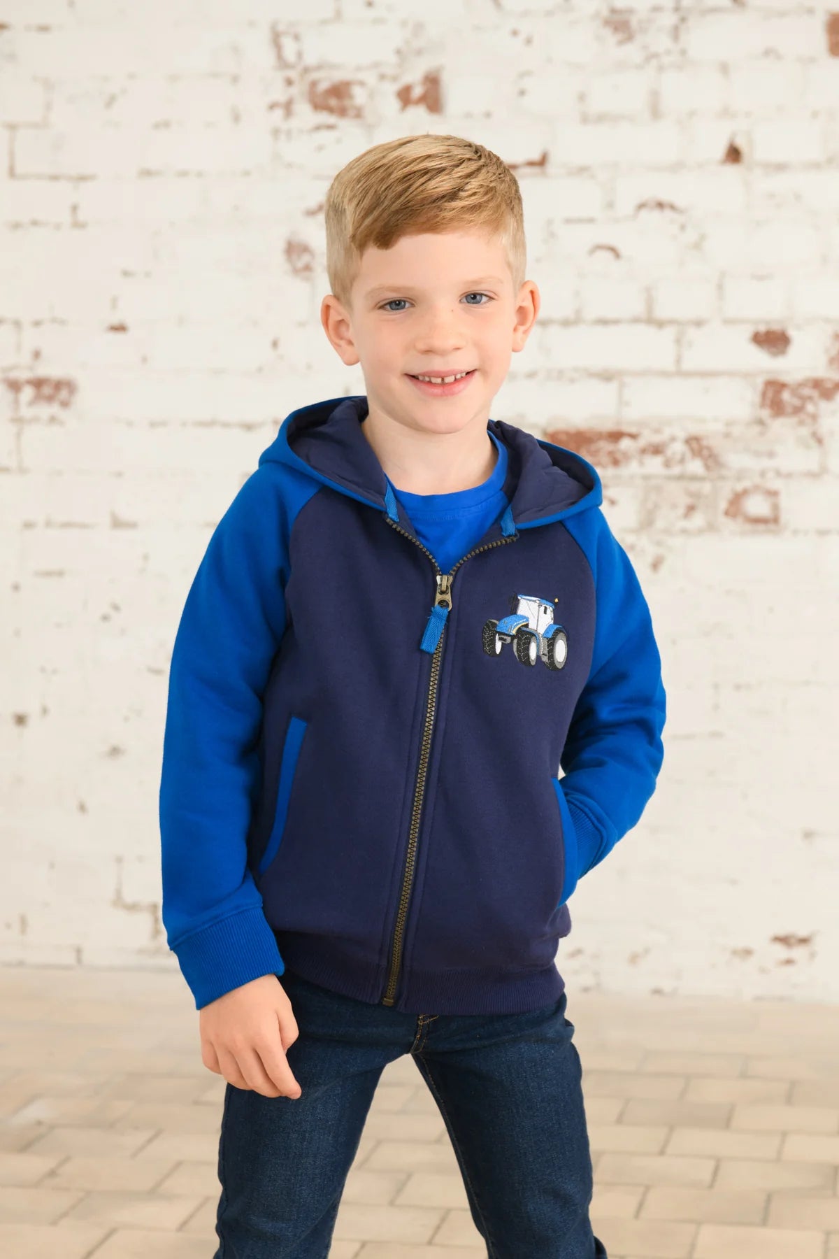 Lighthouse Jackson Full Zip Hoddie -Blue Tractor