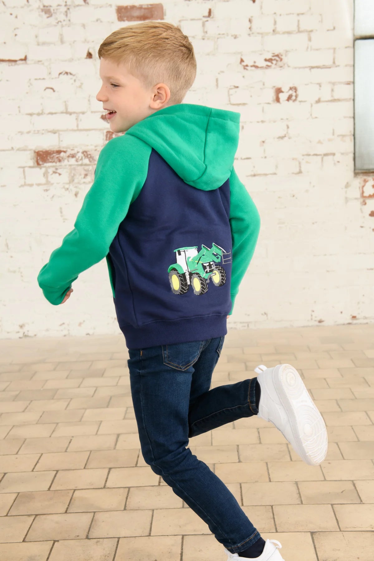 Lighthouse Jackson Full Zip Hoddie - Green Tractor