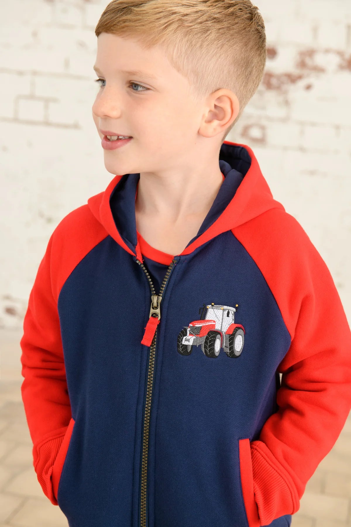 Lighthouse Jackson Full Zip Hoddie - Red Tractor