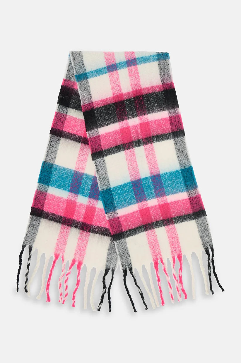 Lighthouse Scarf - Rust Pink Navy