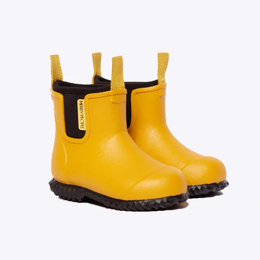 Merry People Kids Bobbi Mustard Yellow  Wellington Boot