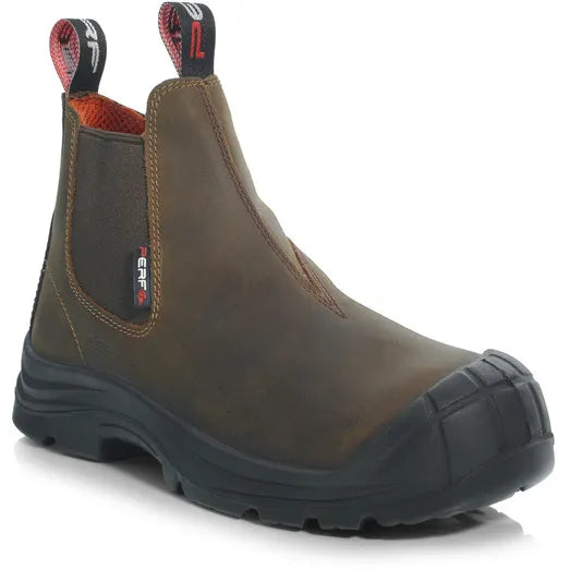 Perf Pro Plus Safety Dealer Slip On Brown Boot