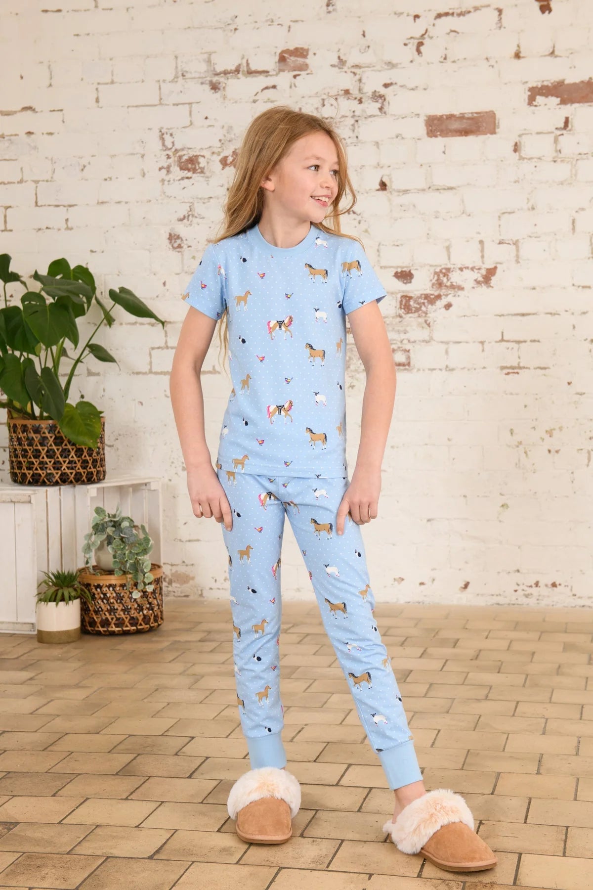 Lighthouse Pyjamas - Blue Animal Print