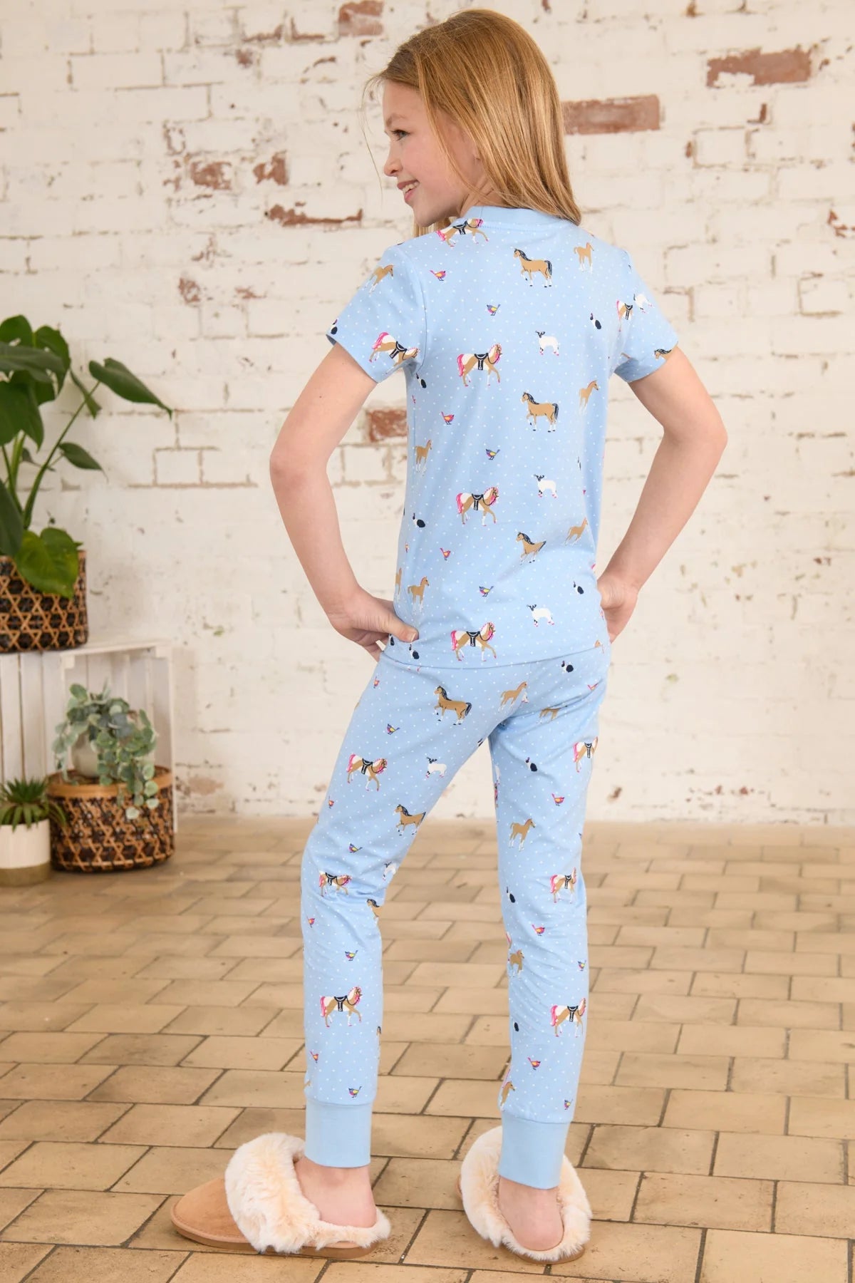 Lighthouse Pyjamas - Blue Animal Print