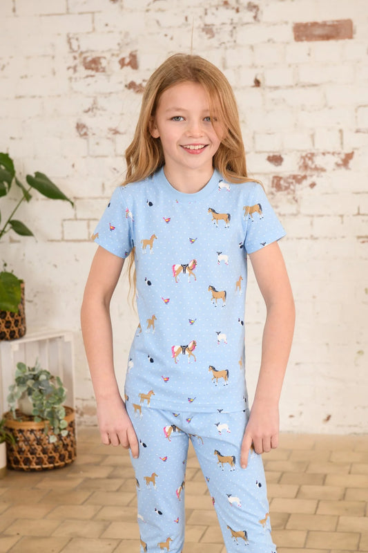 Lighthouse Pyjamas - Blue Animal Print