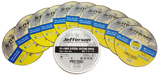 JEFFERSON INOX S/STEEL CUTTING DISCS (10 PACK) FROM MILLS COUNTRY STORE