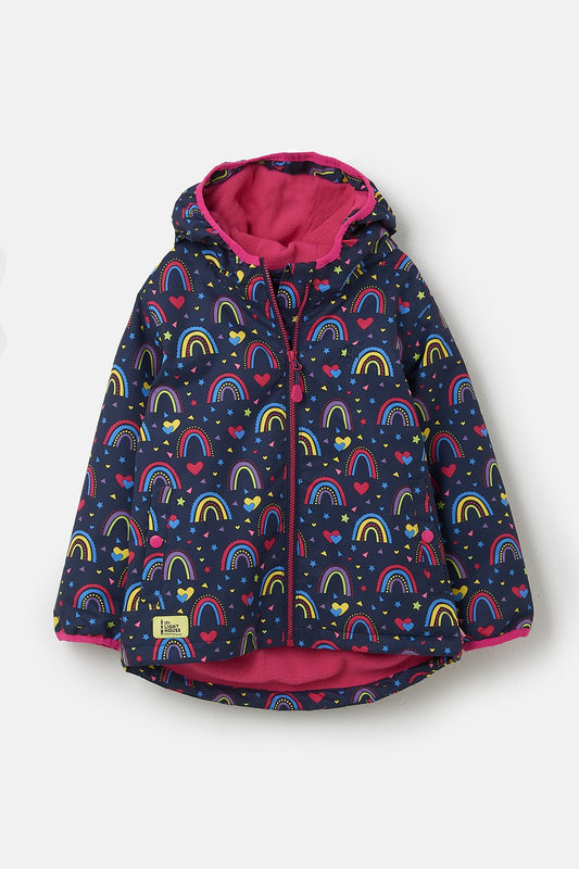 Lighthouse Girls Amelia Rainbow Print Coat