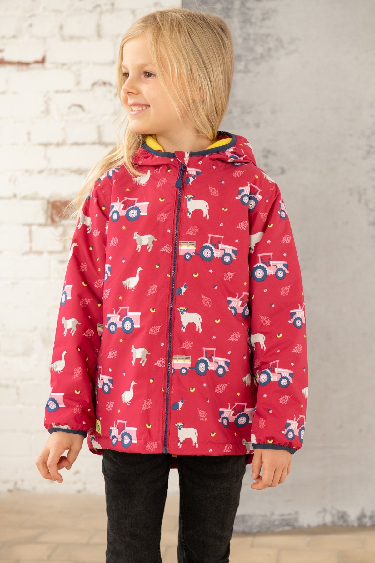 Lighthouse Girls Amelia Pink Farm Life Coat