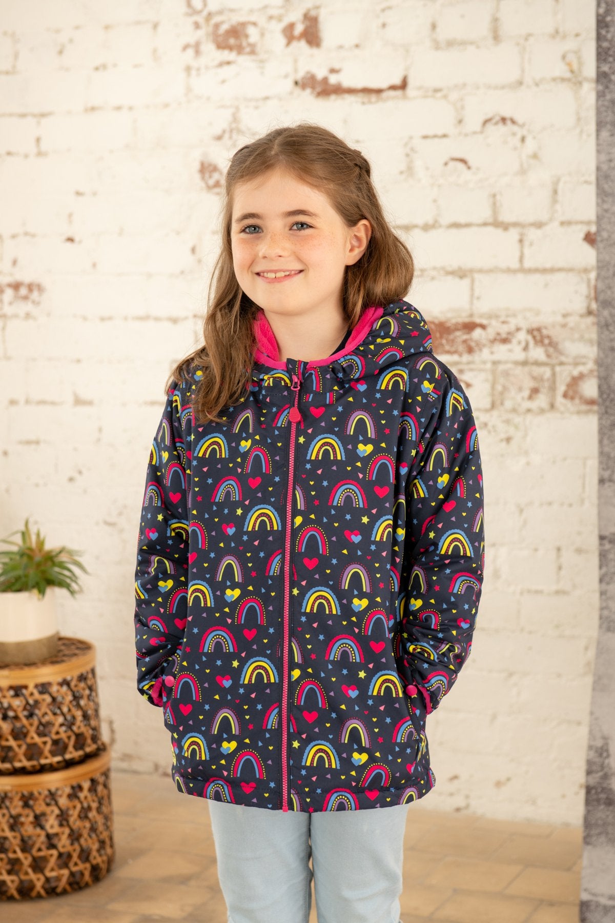 Rainbow hot sale girls jacket