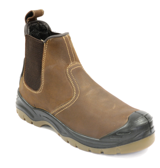 Apache Water Resistant Dealer Safety Boots in Brown