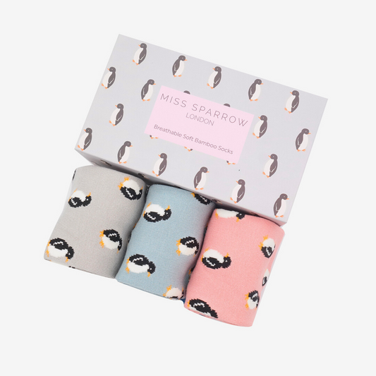 Miss Sparrow Little Penguin Socks Gift Box