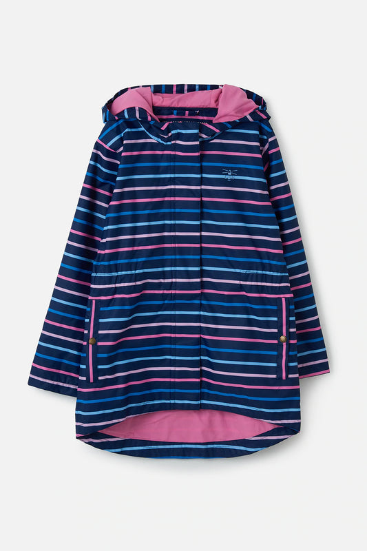 Lighthouse  Charlotte - Girls Jacket   Blue / Pink stripe