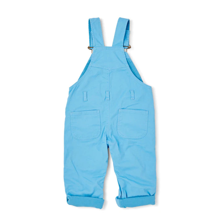 Dotty Dungarees in Sky Blue