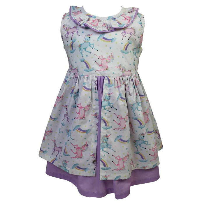 Powell Craft Unicorn Pinafore Dress GD24