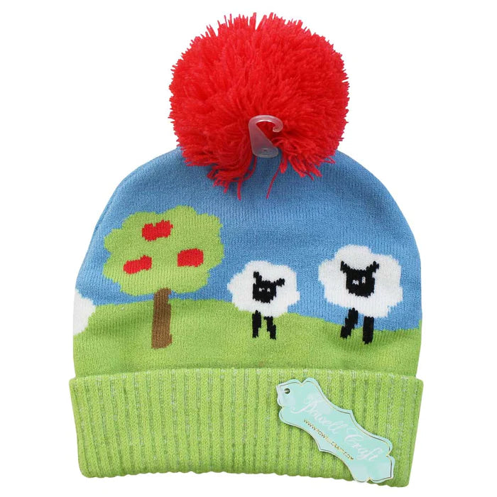 Powell Craft Tractor Knitted Bobble Hat   2 - 5 Years