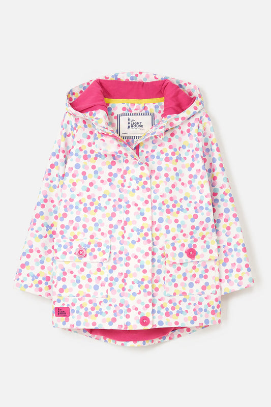 Lighthouse Girls Heidi Waterproof Coat - Confetti Print