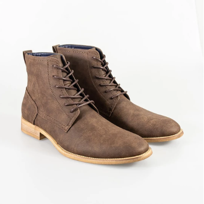 House of Cavani Hurricane Lace Up Boots in Brown At Mills Country Store