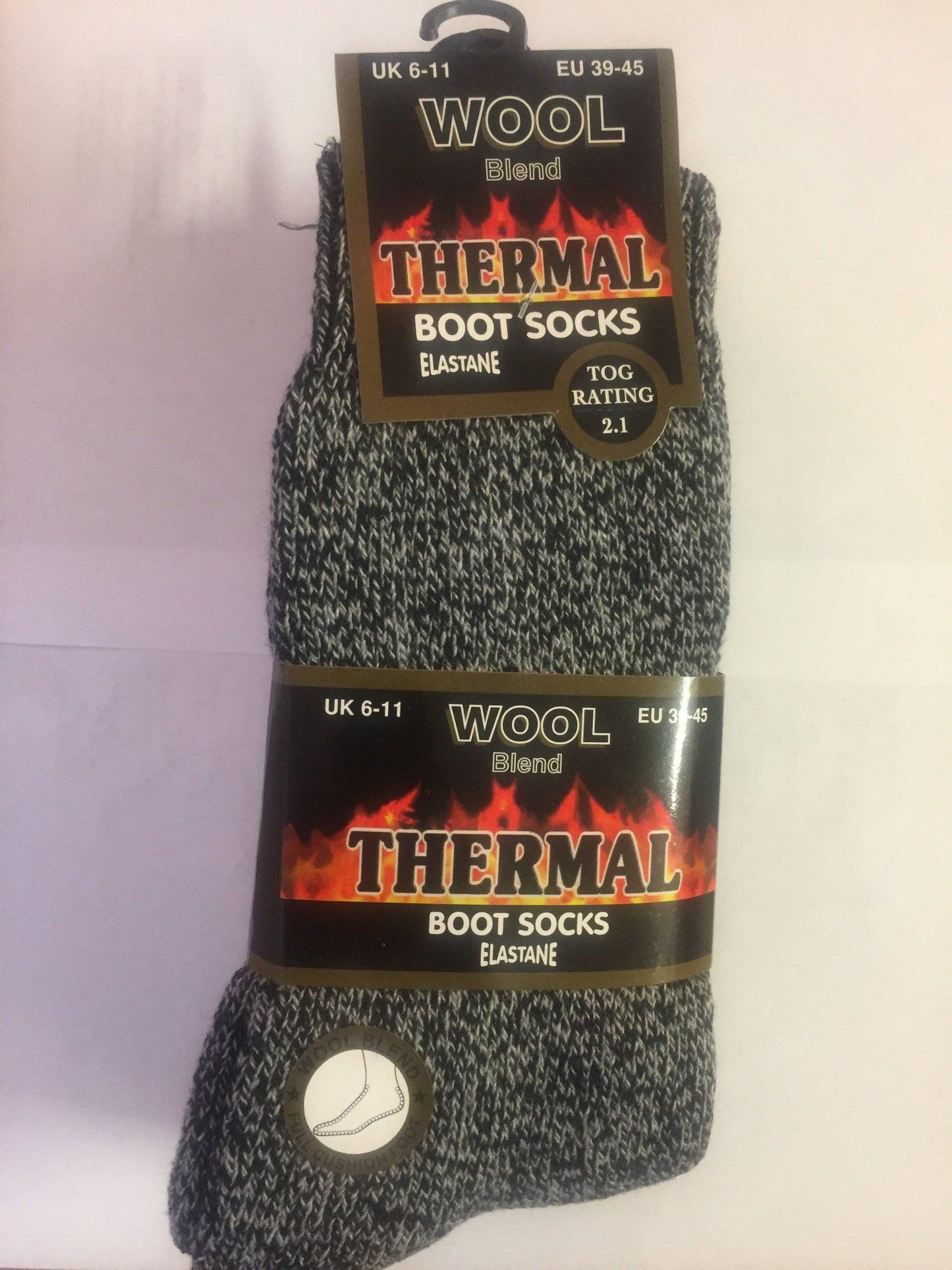 Multi Pack Mens' Thermal Boot Socks (12 pairs)