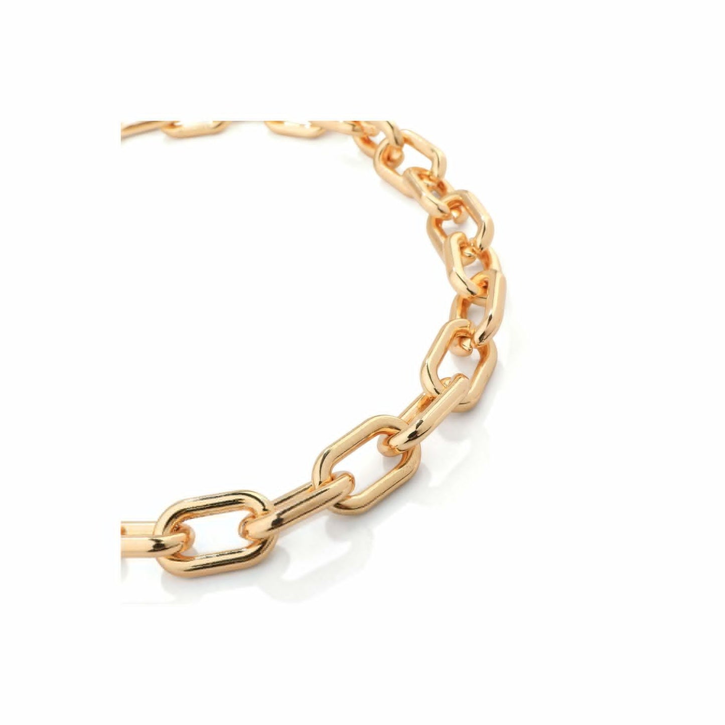 Chocolate - Yellow Gold Chunky Chain Adjustable Length Necklace - from Frinkle