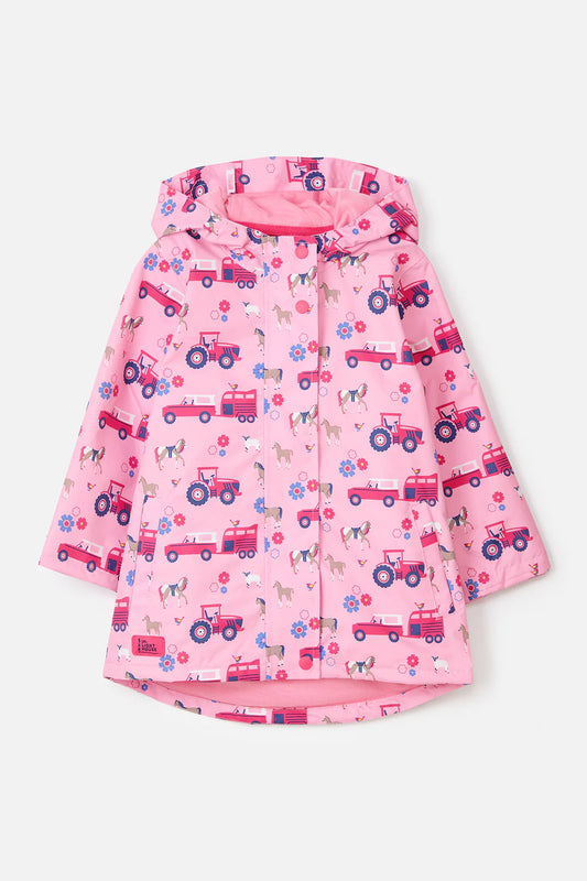 Lighthouse Girls Olivia Waterproof Coat - Blush Pink Farm