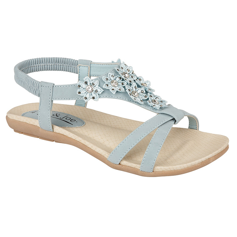 Ladies Ravello Light Blue Sandals