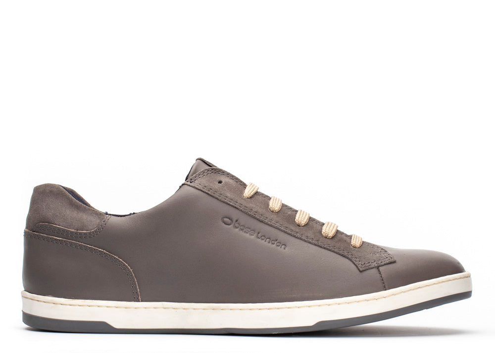 Base London Rave Waxy Sporty Trainer in Grey
