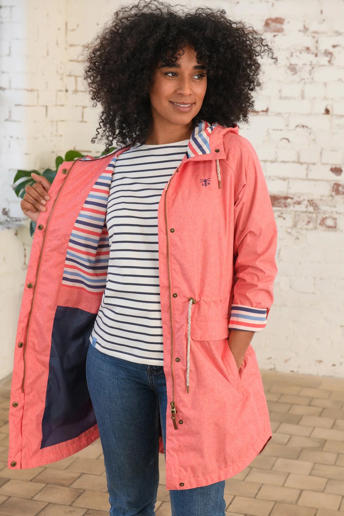 Lighthouse Ladies Alice Coat in Coral