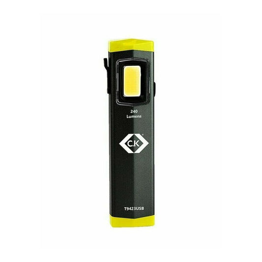 C K Magnetic Rechargeable Pocket Torch Light  T9423USB Mini COB-LED @ www.millscountrystore.com