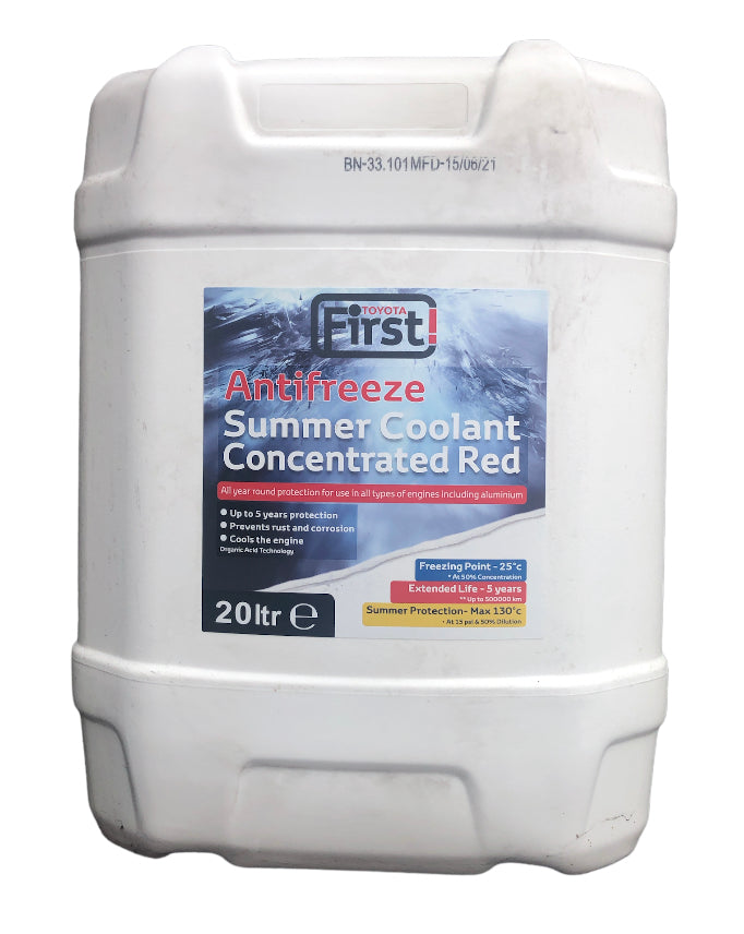 Toyota First Red Anti-Freeze & Summer Coolant 20 Ltr Drum