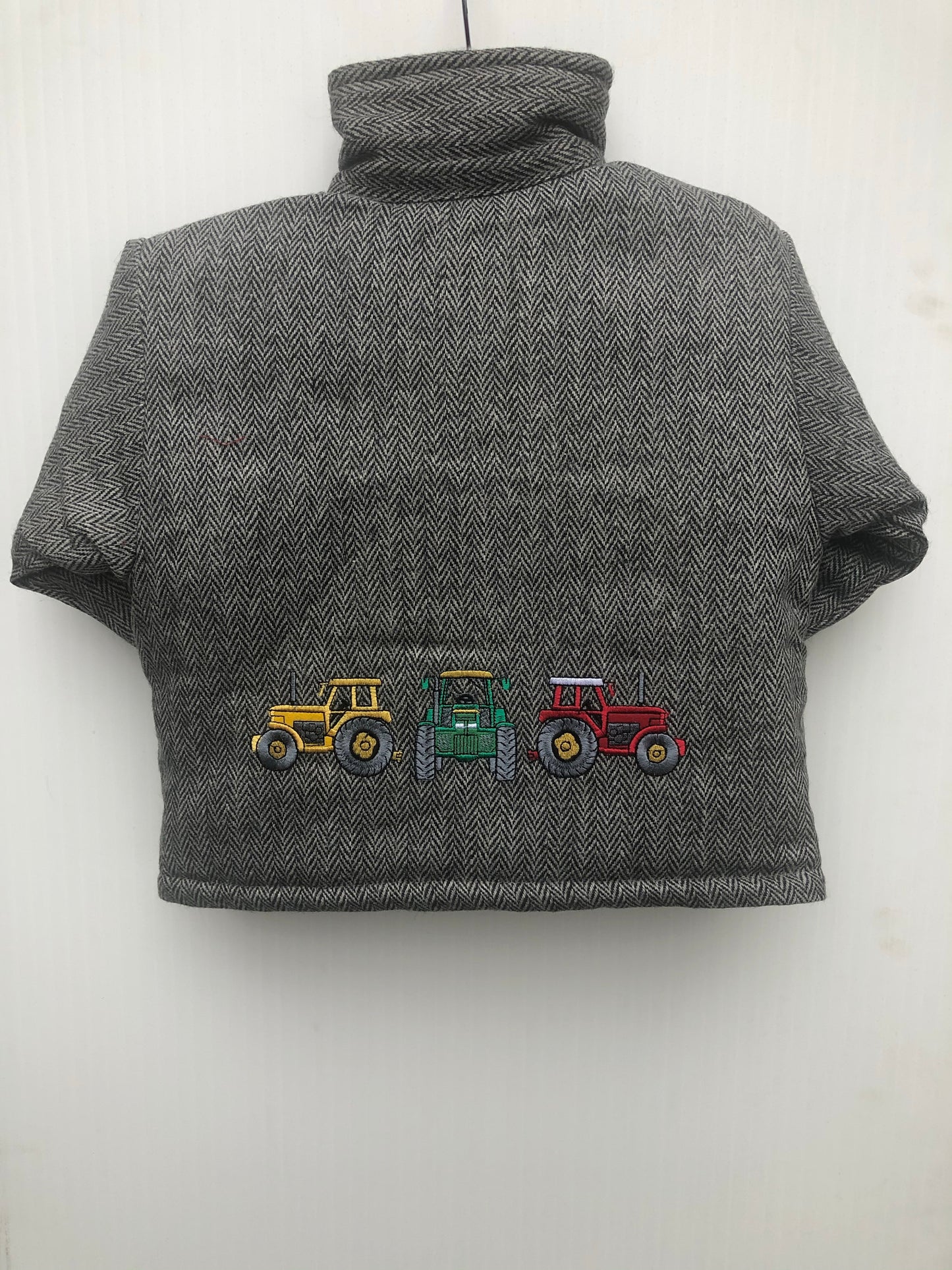 Baby Boys' Tractor Tweed Jacket in Grey / Red @ www.millscountrystore.com